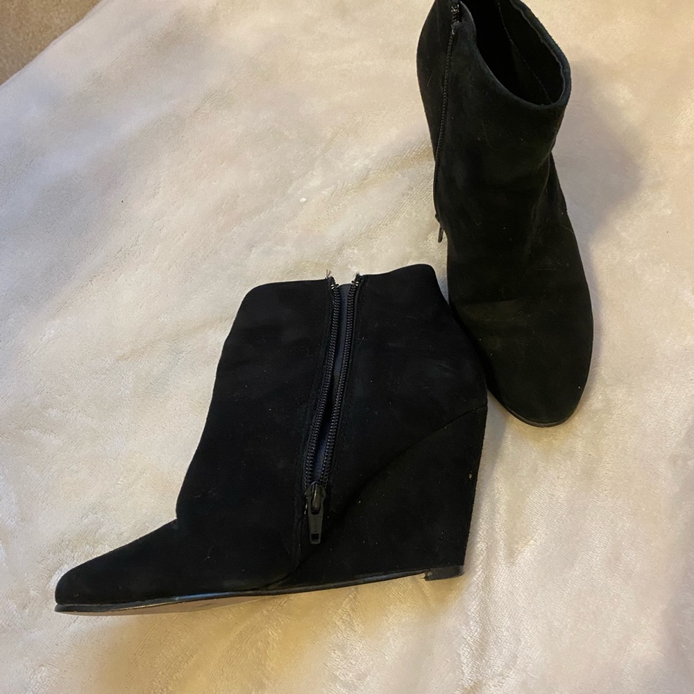 Aldo wedge ankle booties
